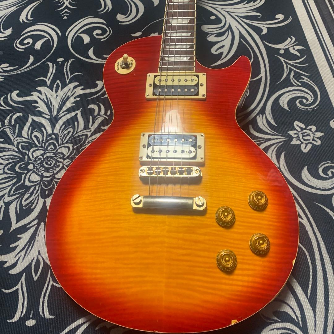 Aria Bitz レスポール Leopard サンバースト 虎目