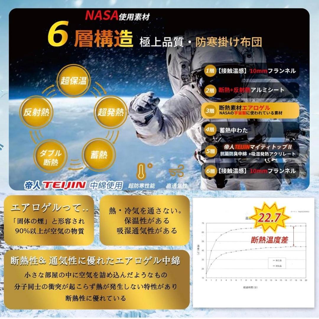 【新品未使用】TEIJIN抗菌防臭 掛け布団 180×200cm グレージュ