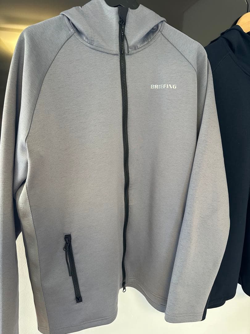 【2着セット】BRIEFING 3D LOGO PARKA ブラック/グレー