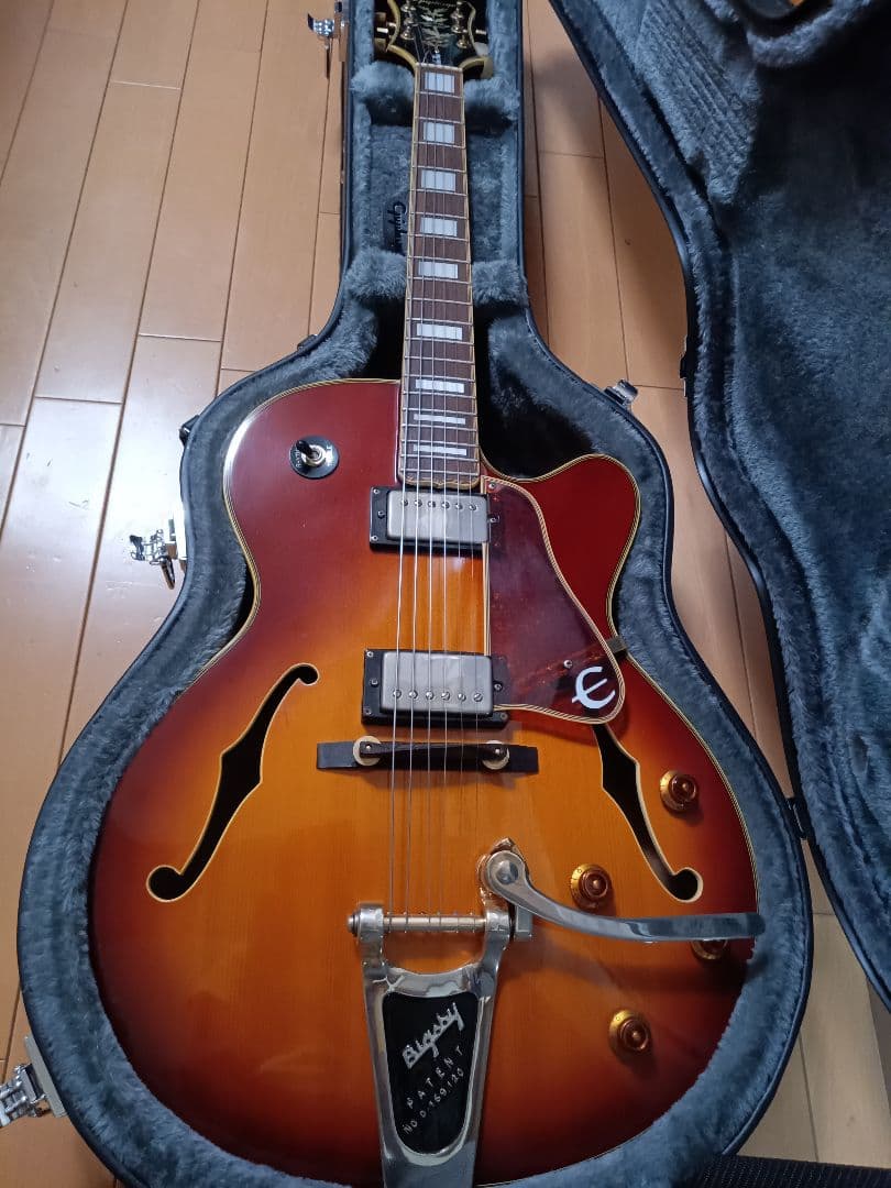 フルアコ ジョーパス エピフォン EmperorII 純正ハードケース付