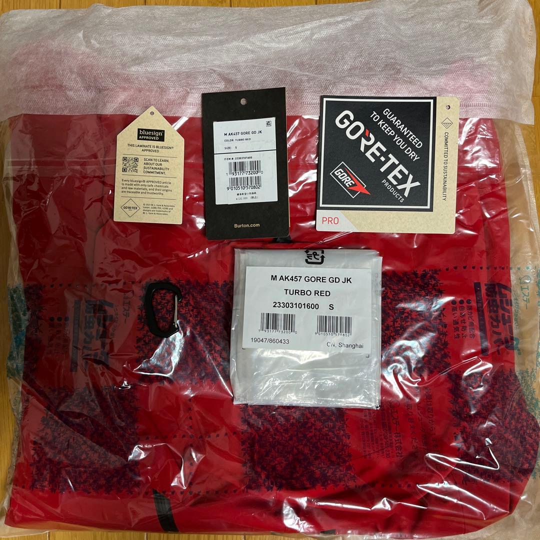 【美品】 BURTON ak457 ジャケット レッド サイズ　S