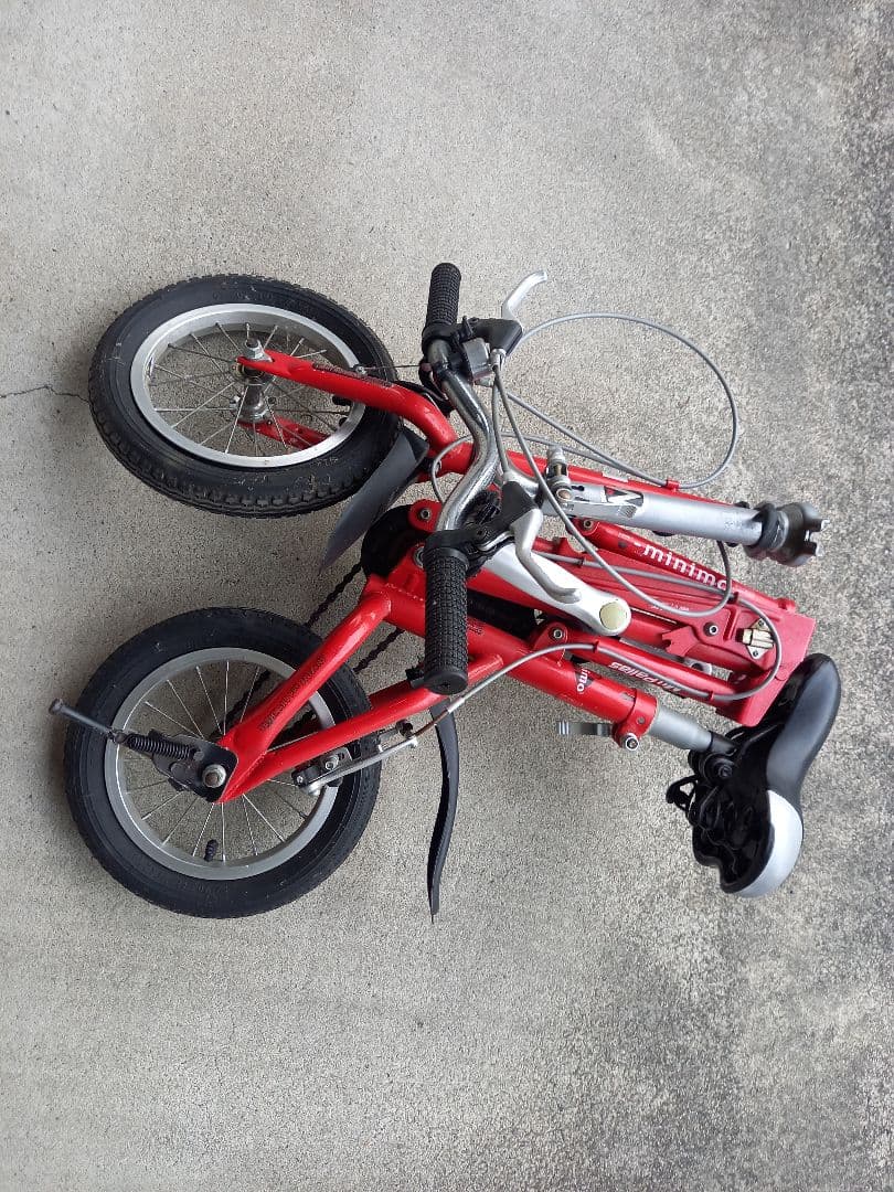 e-minimo 折りたたみ自転車 赤