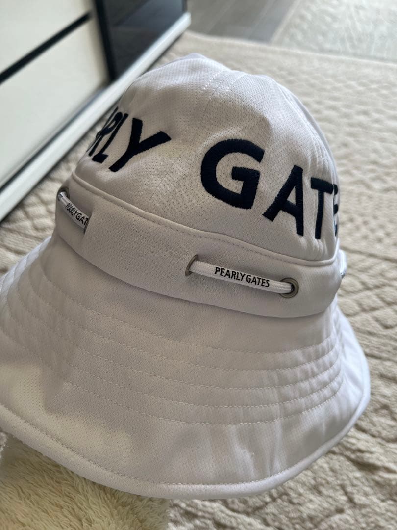 PEARLY GATES ホワイトバイザー 調整可能