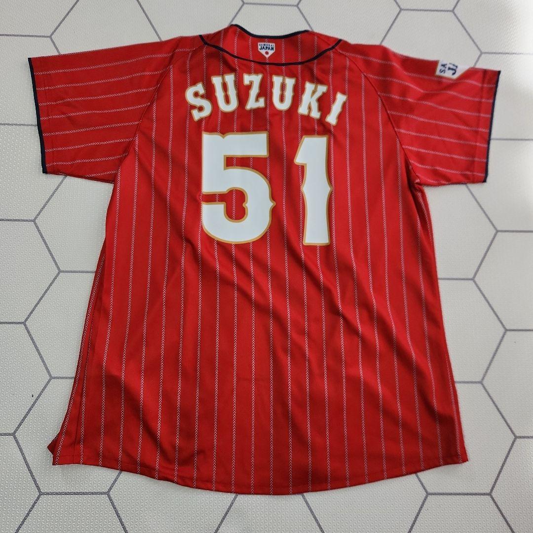 サムライジャパン 野球ユニフォーム 鈴木誠也選手 51 Sサイズ アシックス
