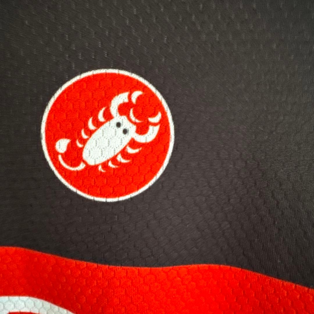 Castelli XL サイクルジャケット 長袖 黒赤白