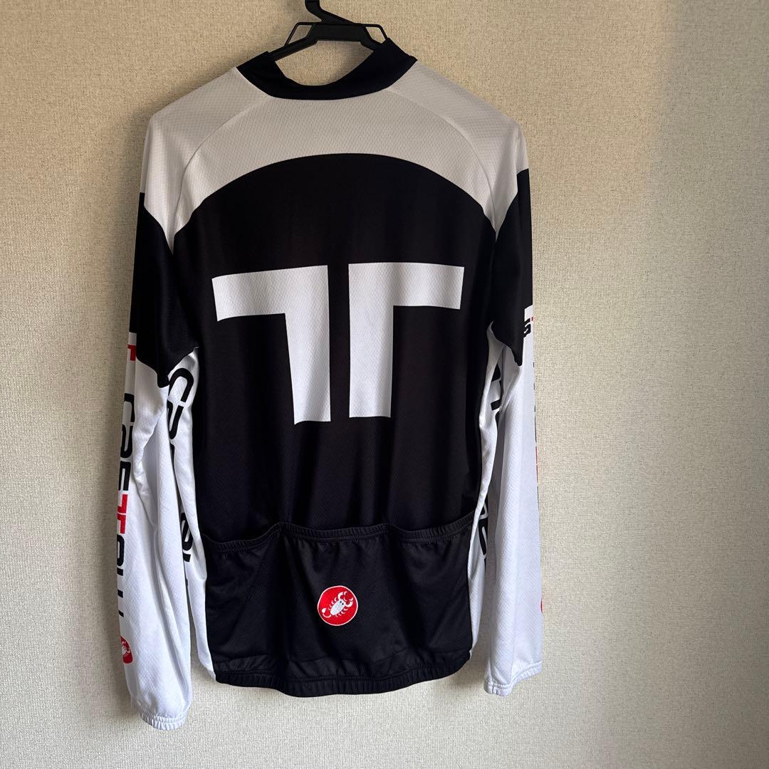 Castelli XL サイクルジャケット 長袖 黒赤白