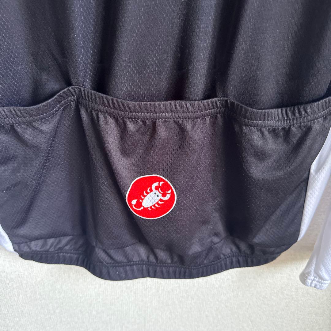 Castelli XL サイクルジャケット 長袖 黒赤白