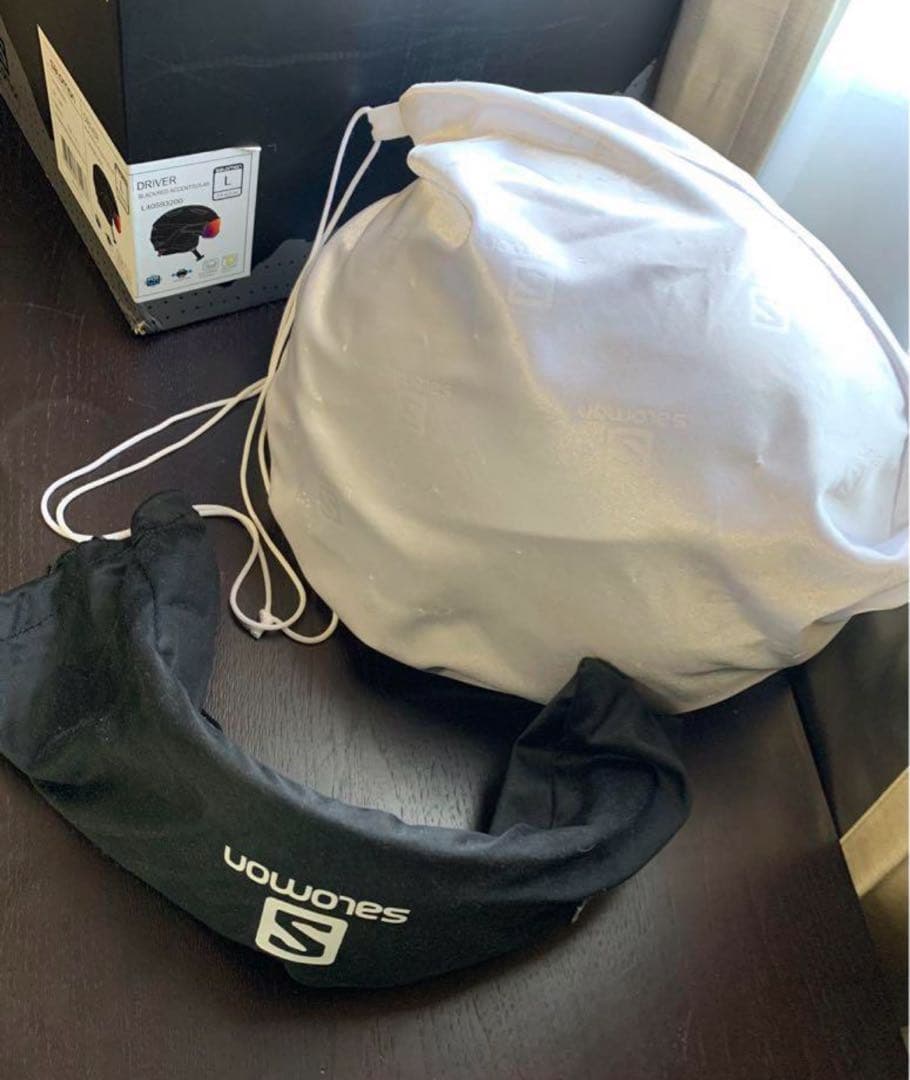 お値段変更しましたSALOMON 新品ミラー付L ゴーグル一体ヘルメット