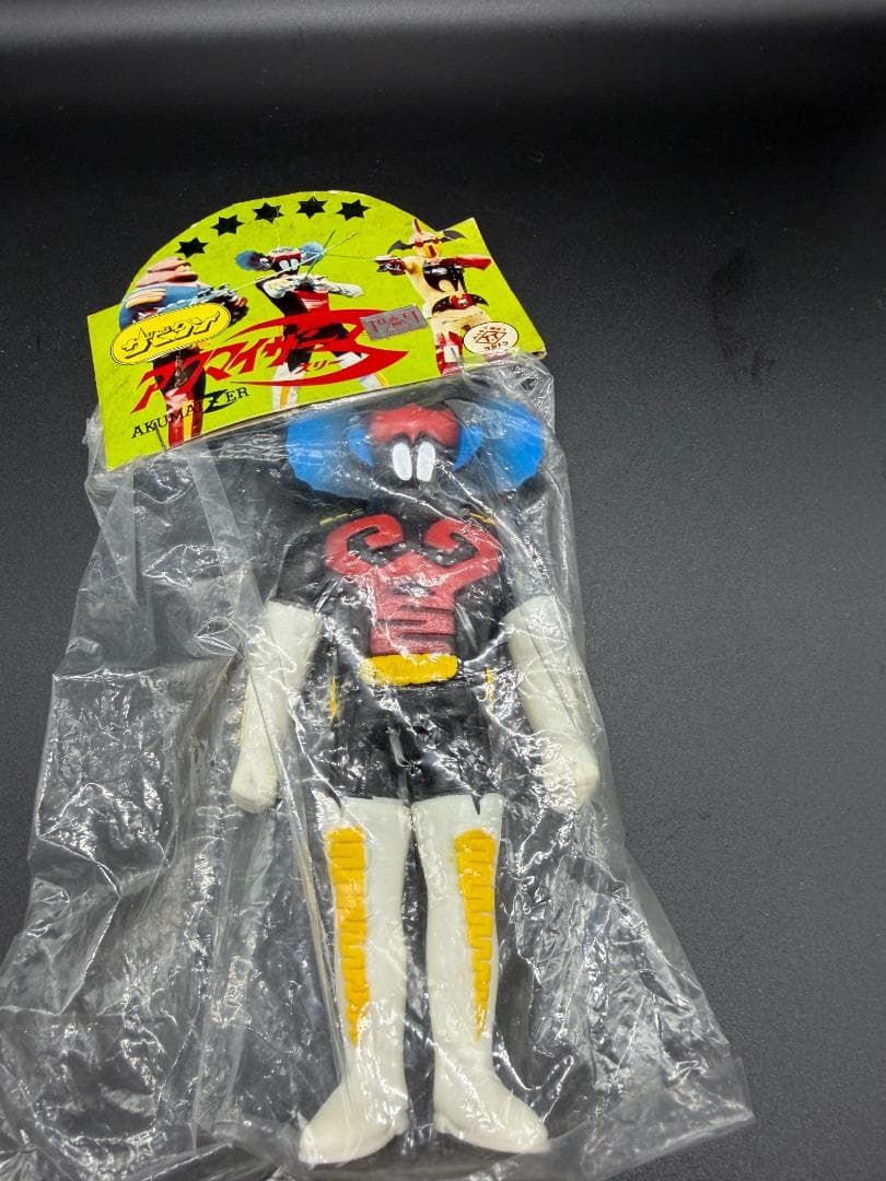 【希少・当時物】タカトク アクマイザー3 ザビタン ソフビ（ヘッダー付き）