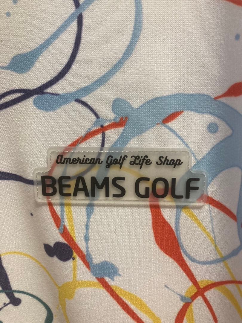 【完売品】＜MEN'S＞BEAMS GOLF/スプラッシュ柄クルーネック/ XL