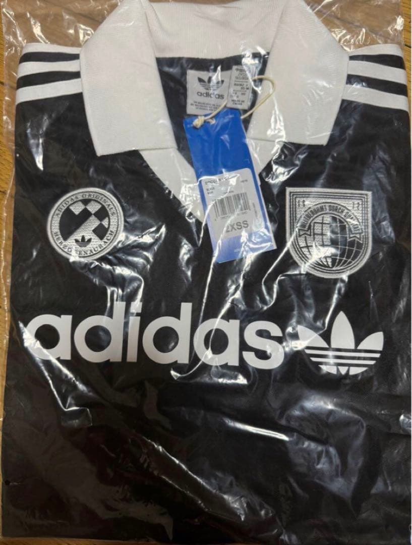 adidas originals フットボール長袖シャツ XS-M新品未使用