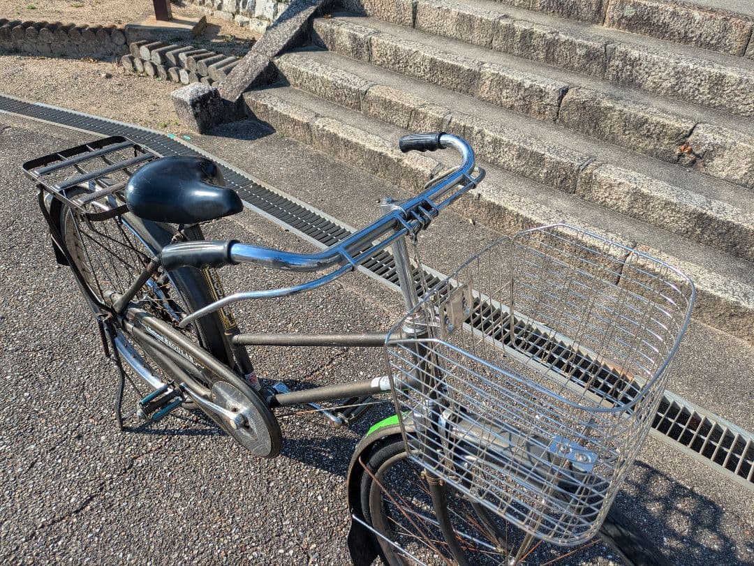 ナショナル　実用車　昭和　レトロ　自転車 ロッドブレーキ　ビンテージ