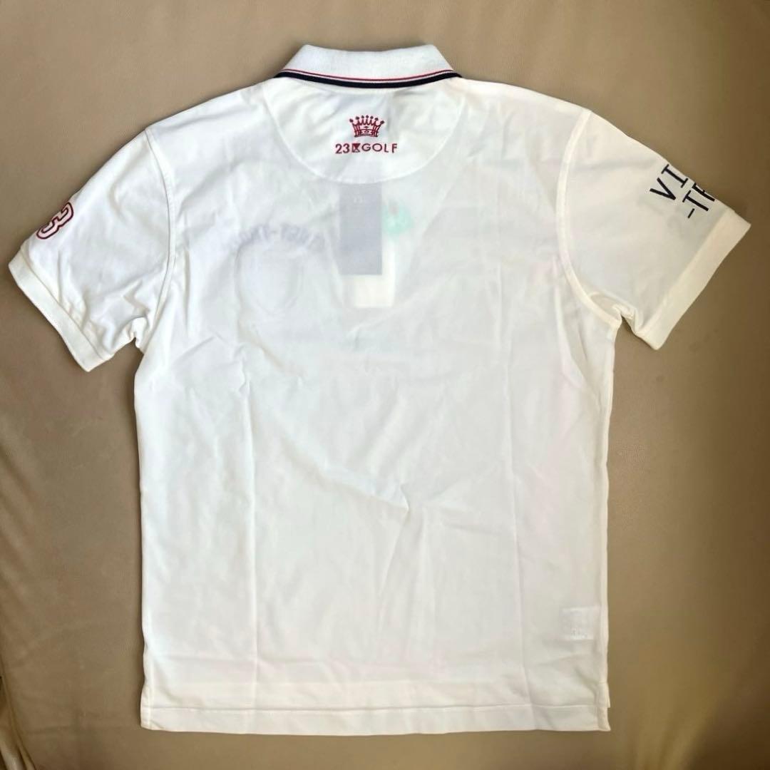 【美品】23区 GOLF メンズ 半袖ポロシャツ サイズMタグ付き