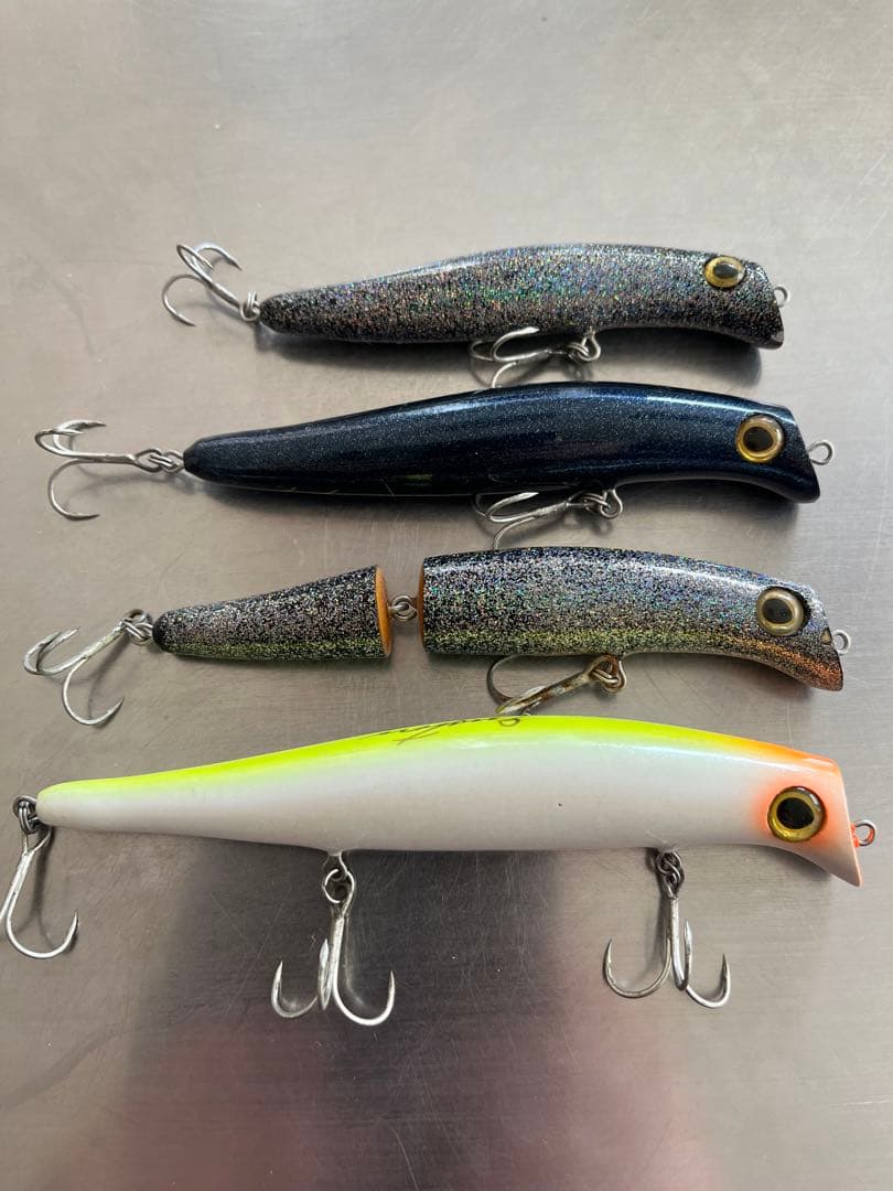 限定値下　ガストン　ハンドメイド　トップウォータールアー　4個セット