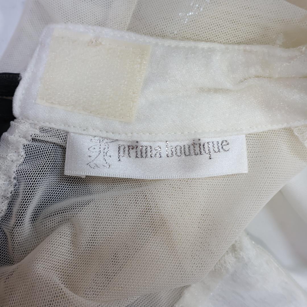 【社交ダンス衣装】ブラック×アイボリー prima boutique 豪華フリル