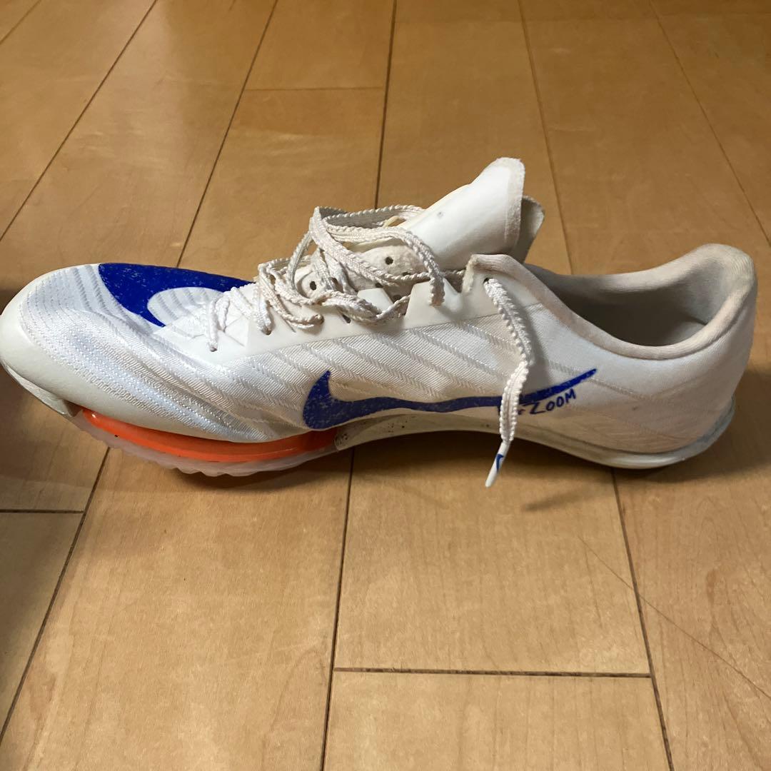 NIKE マックスフライ2ブループリント。スパイクシューズ ホワイト/ブルー