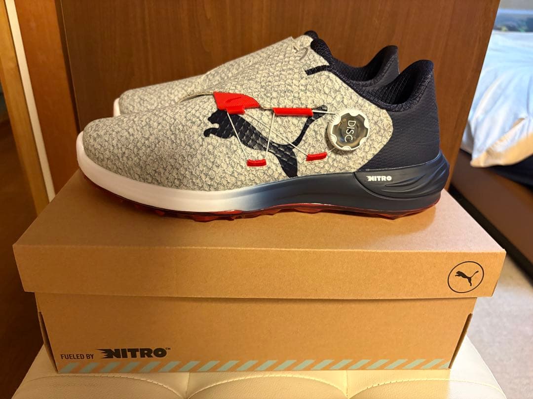 【新品・半額】PUMA NITRO ゴルフシューズ　定価23,100円税込み