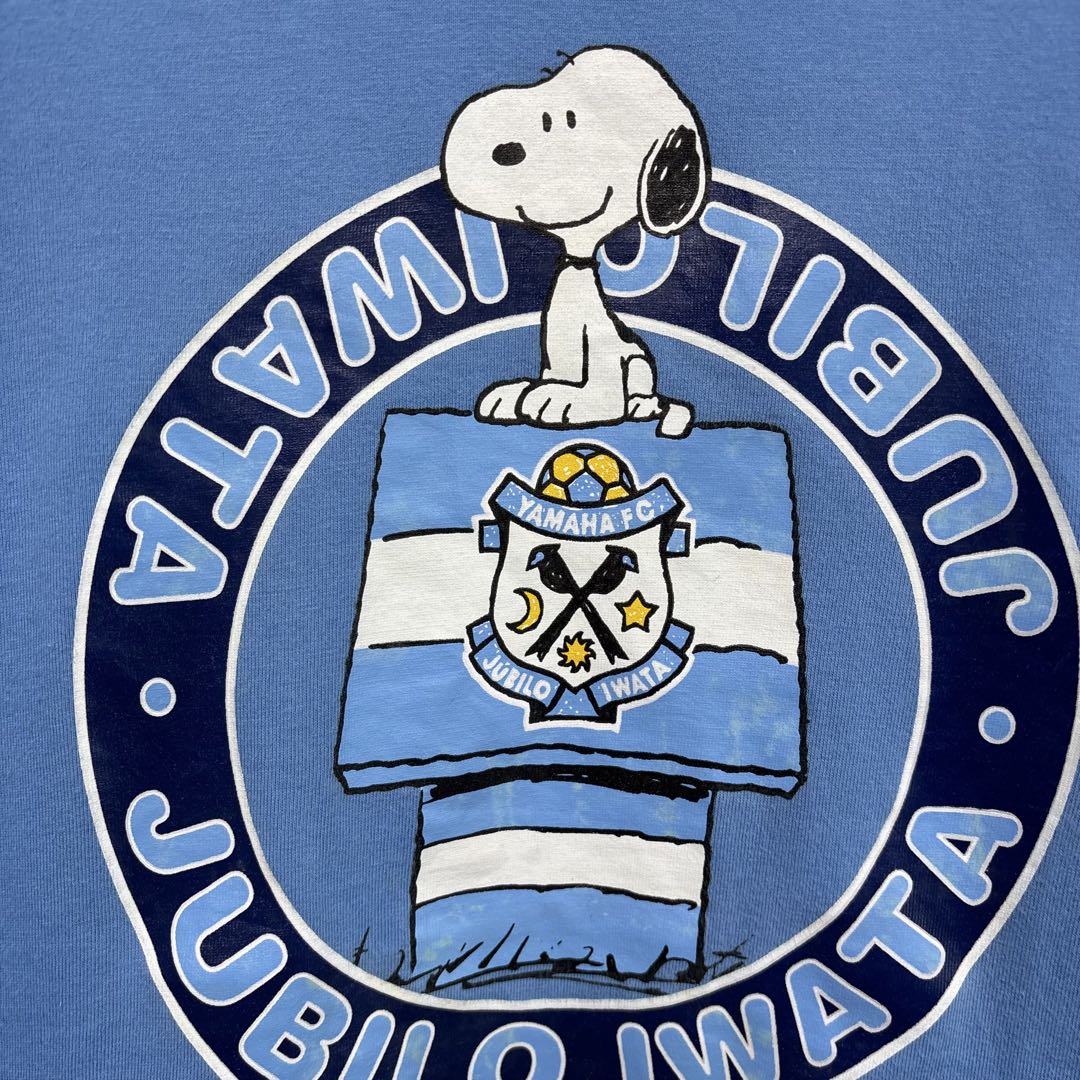 90s レア JUBILO ジュビロ磐田 Tシャツ ティーシャツ スヌーピー青S