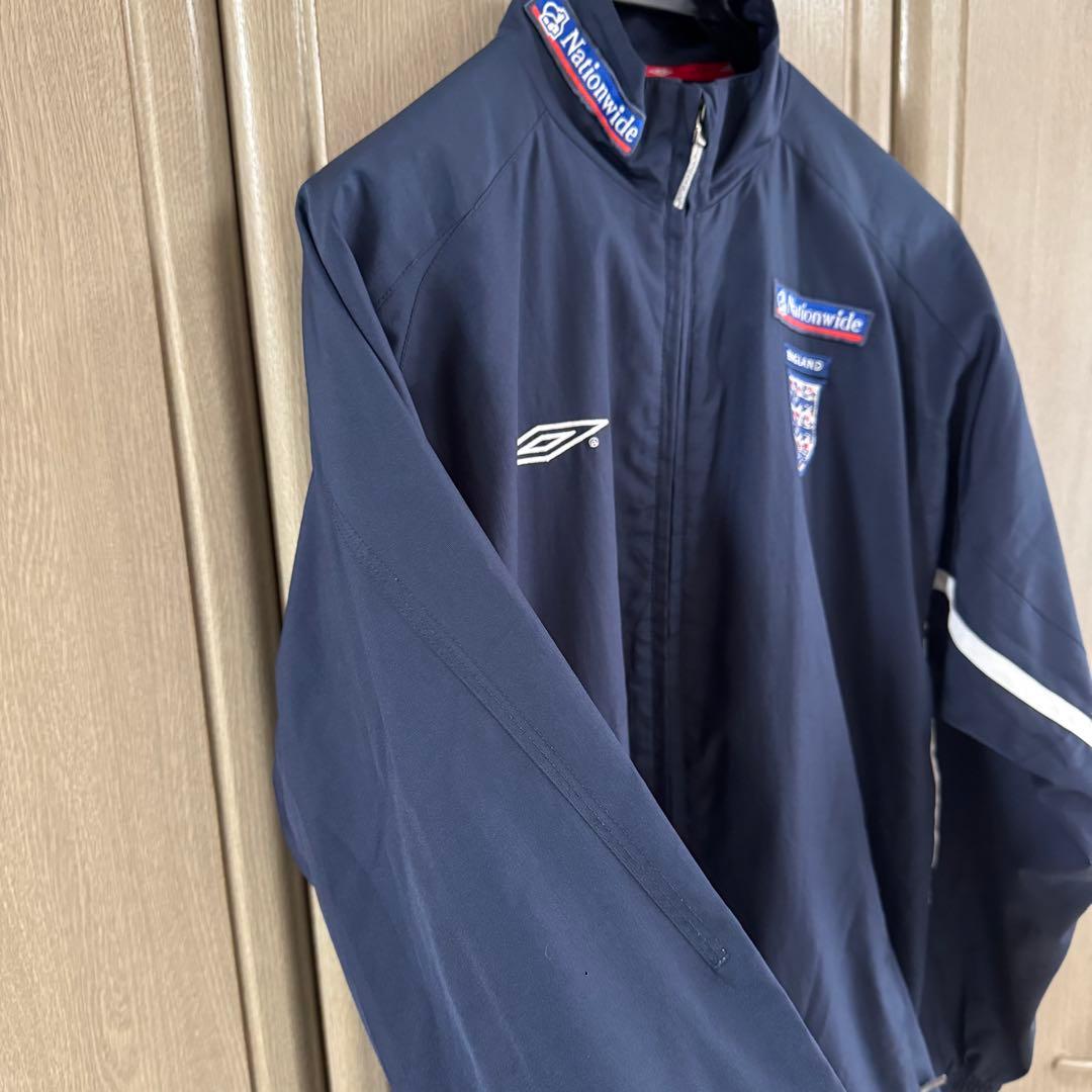 UMBRO イングランド代表 トラックジャケット Sサイズ/ネイビー/背面ロゴ