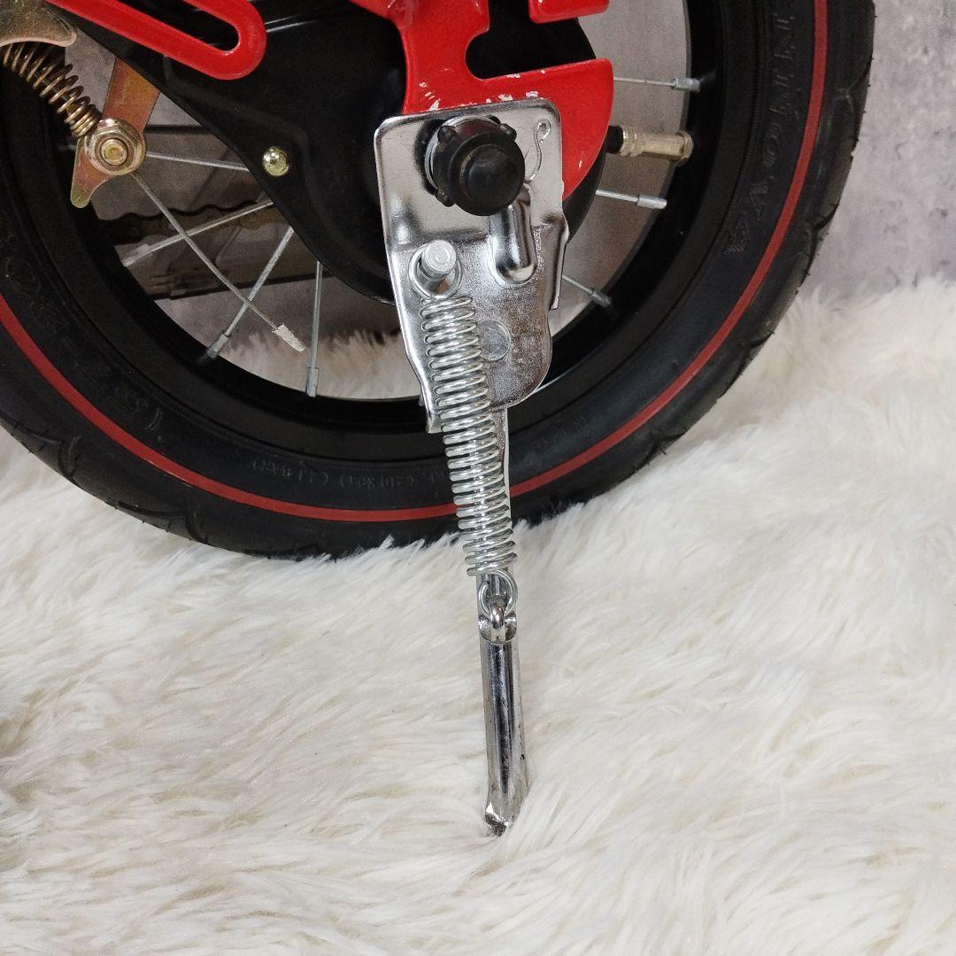 【未使用級】 へんしんバイク 12インチ 赤 スタンド＆工具セット付