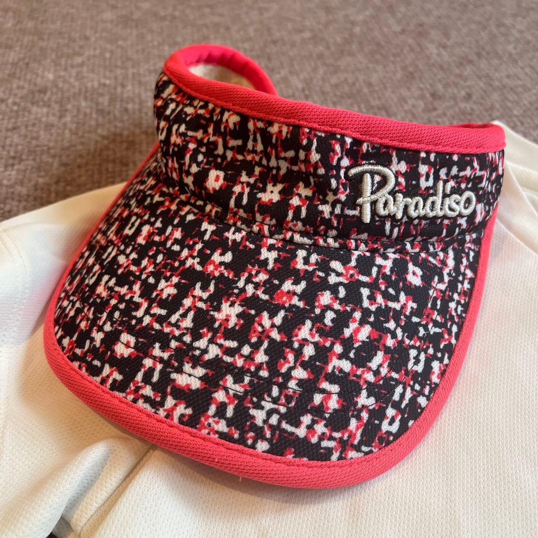 パラディーゾFila テニスウェアセットアップTシャツスコートサンバイザーコーデ
