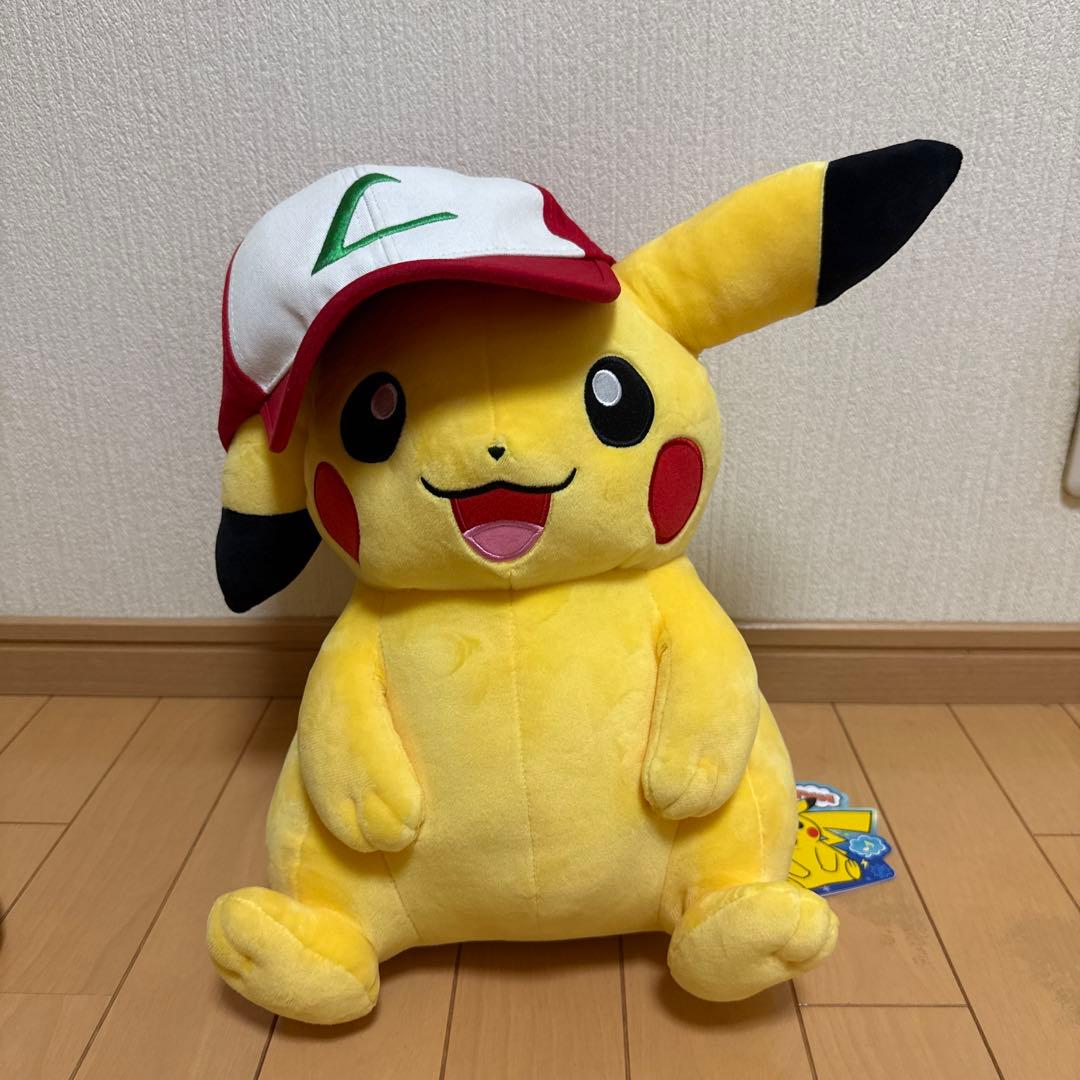 2017年 ポケモンセンター限定 ぬいぐるみ ぼうしをかぶったピカチュウ