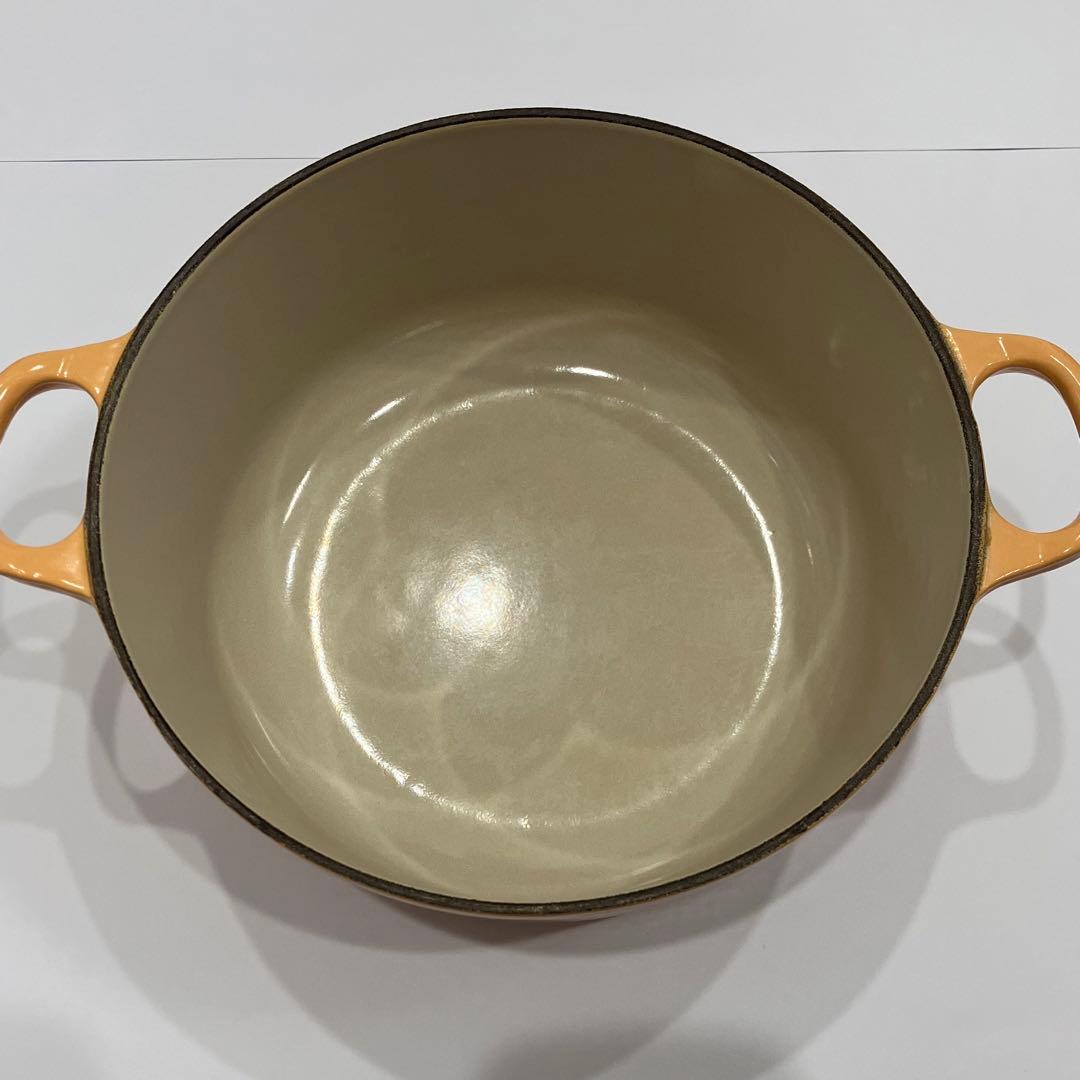ル・クルーゼ　ココットロンド　20cm イエロー