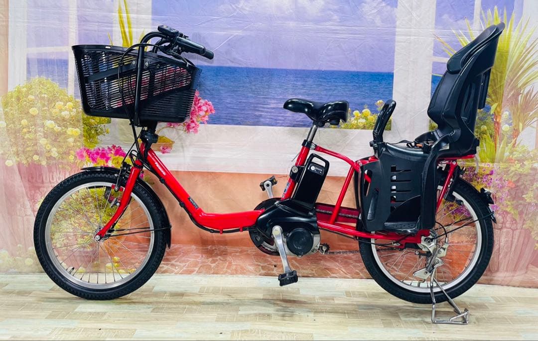 パナソニックギュット⭐️12AH！子供乗せ電動アシスト自転車Y3619