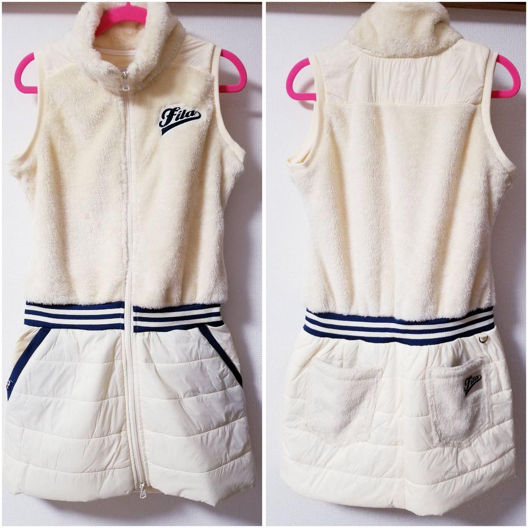 FILA GOLF　フィラゴルフ　中綿×ボア ワンピース サイズM