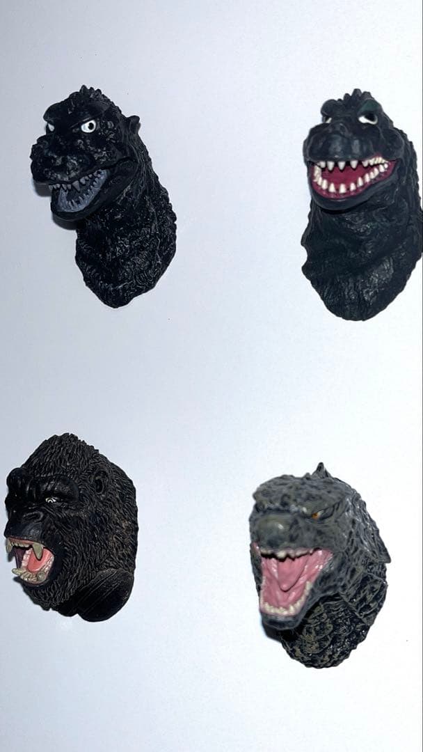 一番くじ　ゴジラVSコング　F賞　モンスターヘッドマグネット　全8種　箱付き