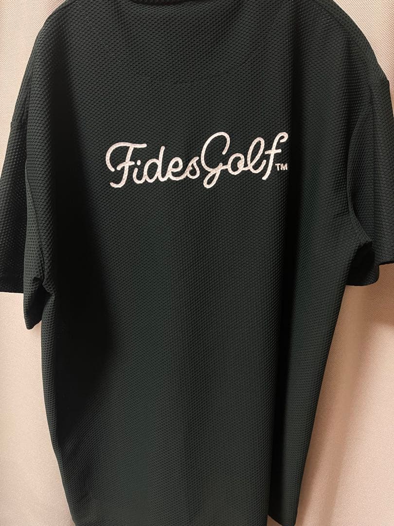 まるMESH TRICOT LOGO MOCK NECK