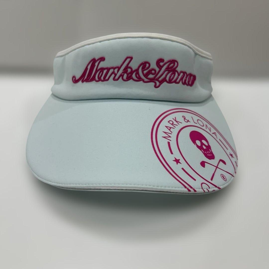 新品❤️MARK & LONA 水色バイザー スカルデザイン