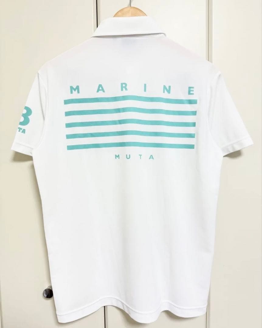 ムータマリン ポロシャツ ホワイト 半袖 6