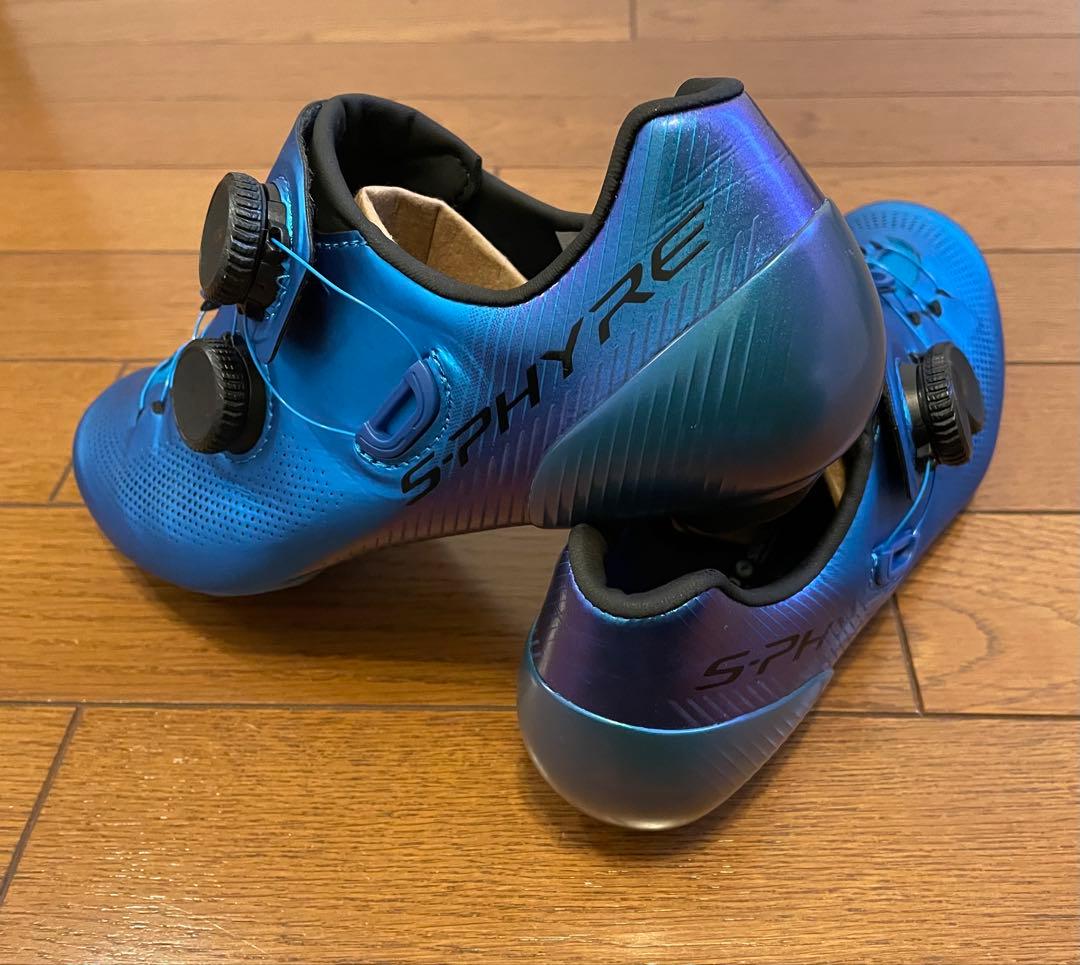 G*a様 シマノ SH-RC903 BLUE 39 WIDE 24.5cm 試履