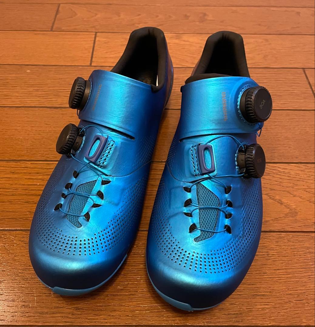 G*a様 シマノ SH-RC903 BLUE 39 WIDE 24.5cm 試履