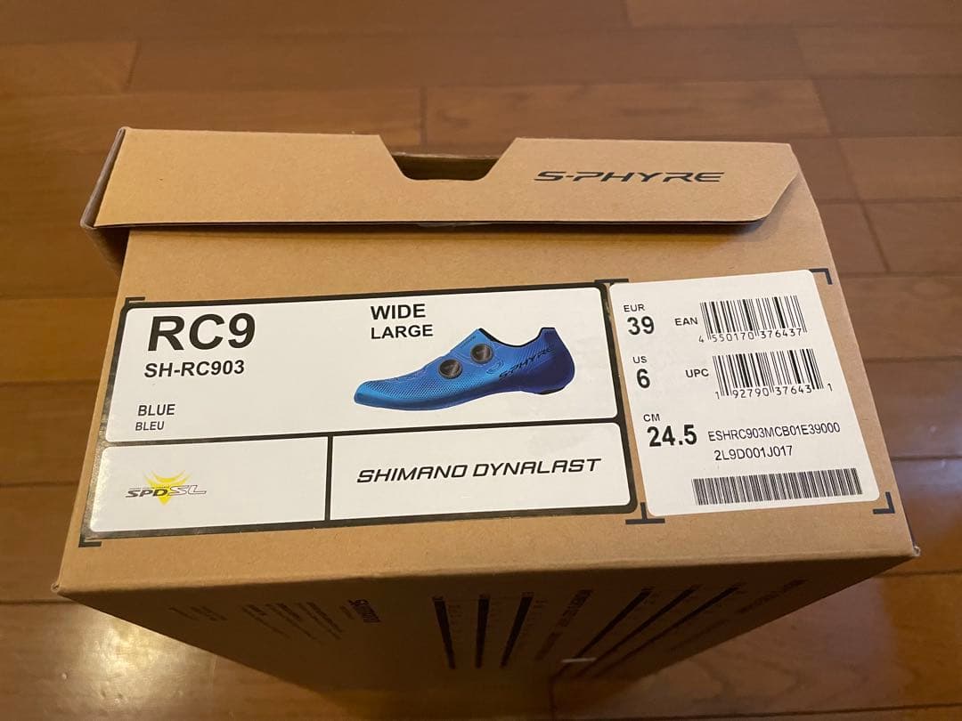 G*a様 シマノ SH-RC903 BLUE 39 WIDE 24.5cm 試履