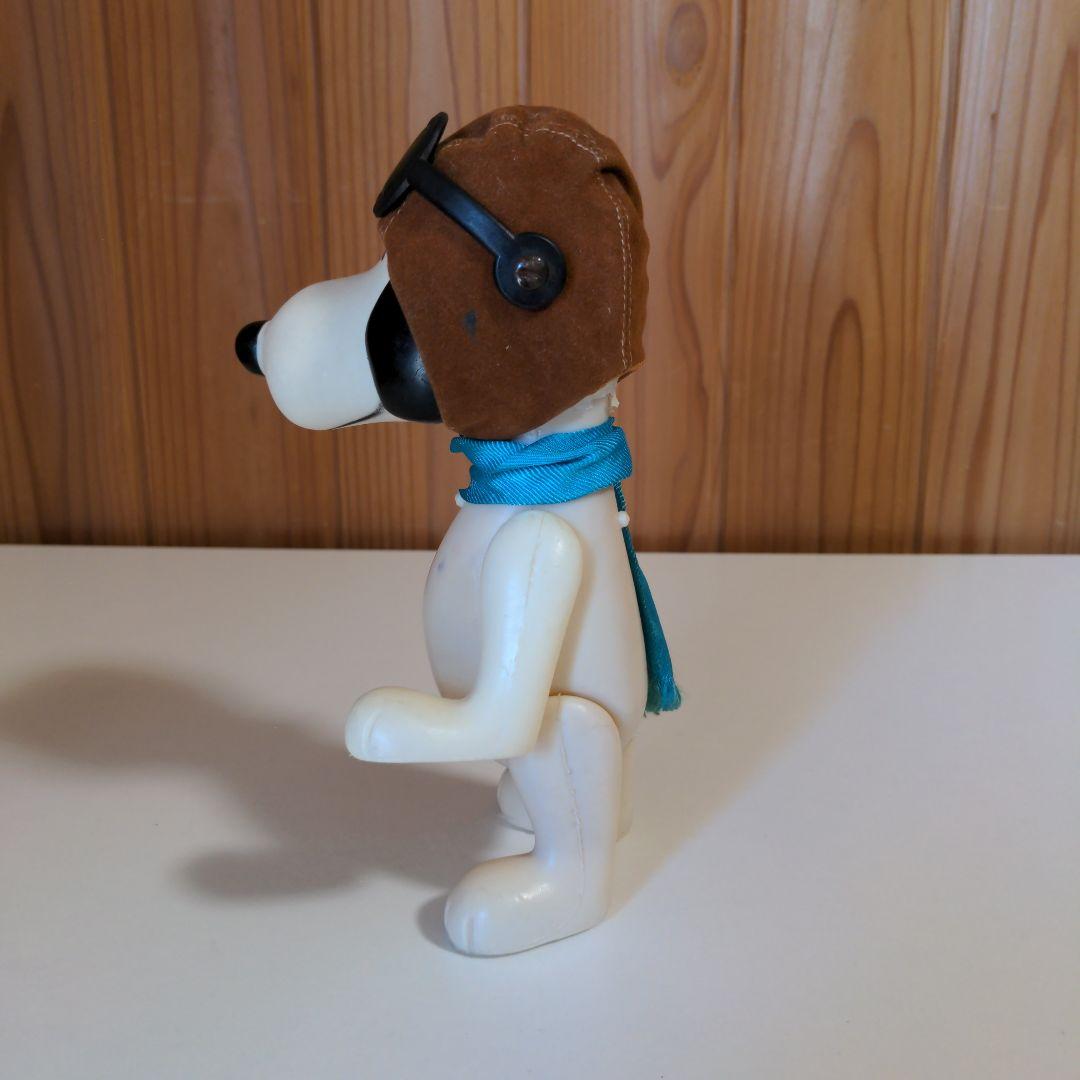スヌーピー フライングエース フィギュア 人形 レトロ ソフビ SNOOPY