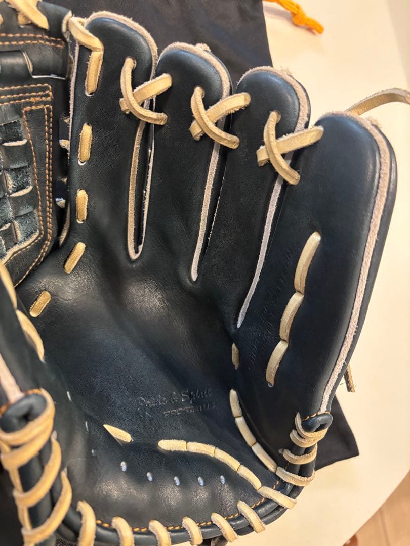 ZETT PROSTATUS 硬式野球グローブ ネイビー源田モデル