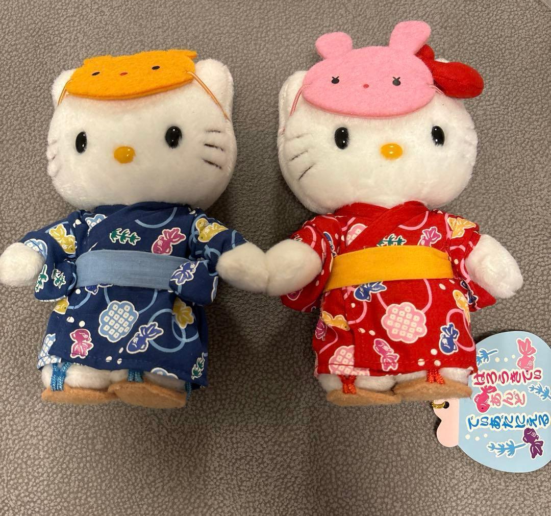 ハローキティ　ダニエル　浴衣　ぬいぐるみ
