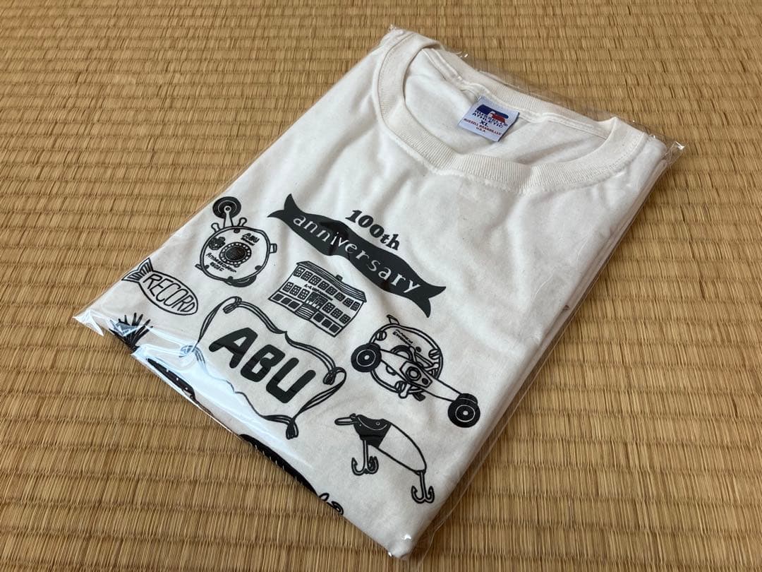 【新品・未使用】ABU 100thアニバーサリーTシャツ（サークルイラスト）XL