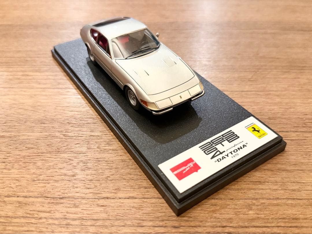 中古品 1/43 アイドロン フェラーリ 365GTB/4 デイトナ シルバー