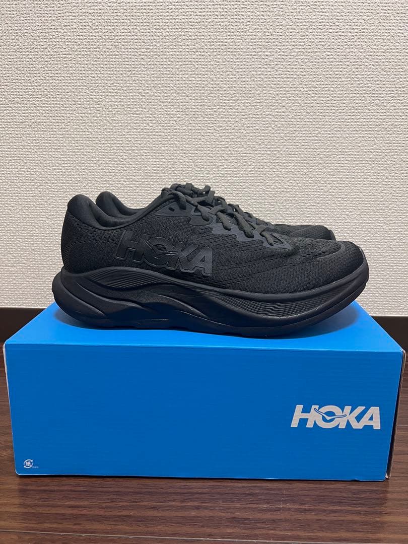 HOKA メンズ RINCON 4 27.0cm WIDE ブラック　リンコン4