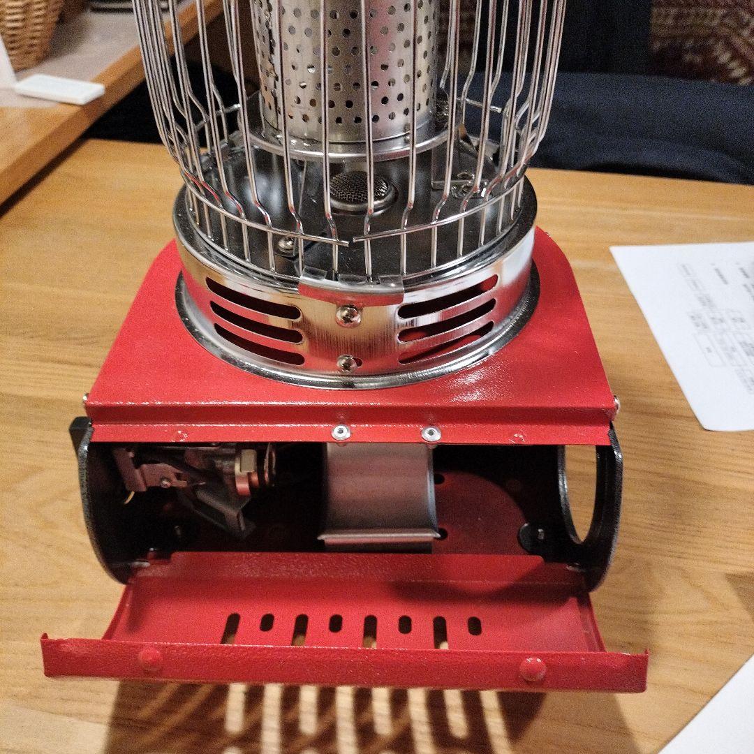 アウトドアカセットコンロ 赤黒