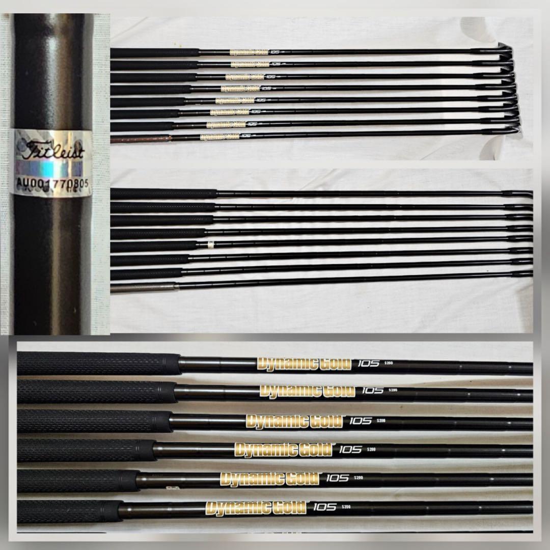 【美品】DynamicGold105 S200オニキスブラック4-AW用8本