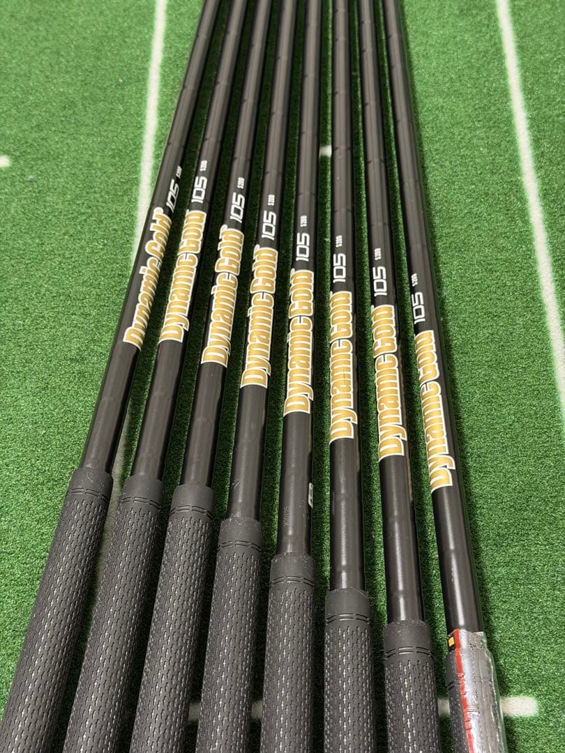 【美品】DynamicGold105 S200オニキスブラック4-AW用8本
