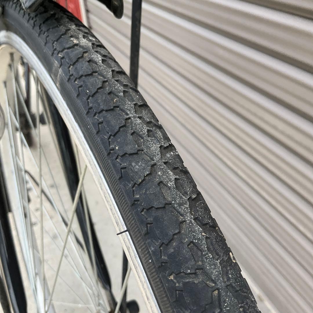 【前橋市内引渡し】自転車27インチ カゴ/鍵/ライト付き