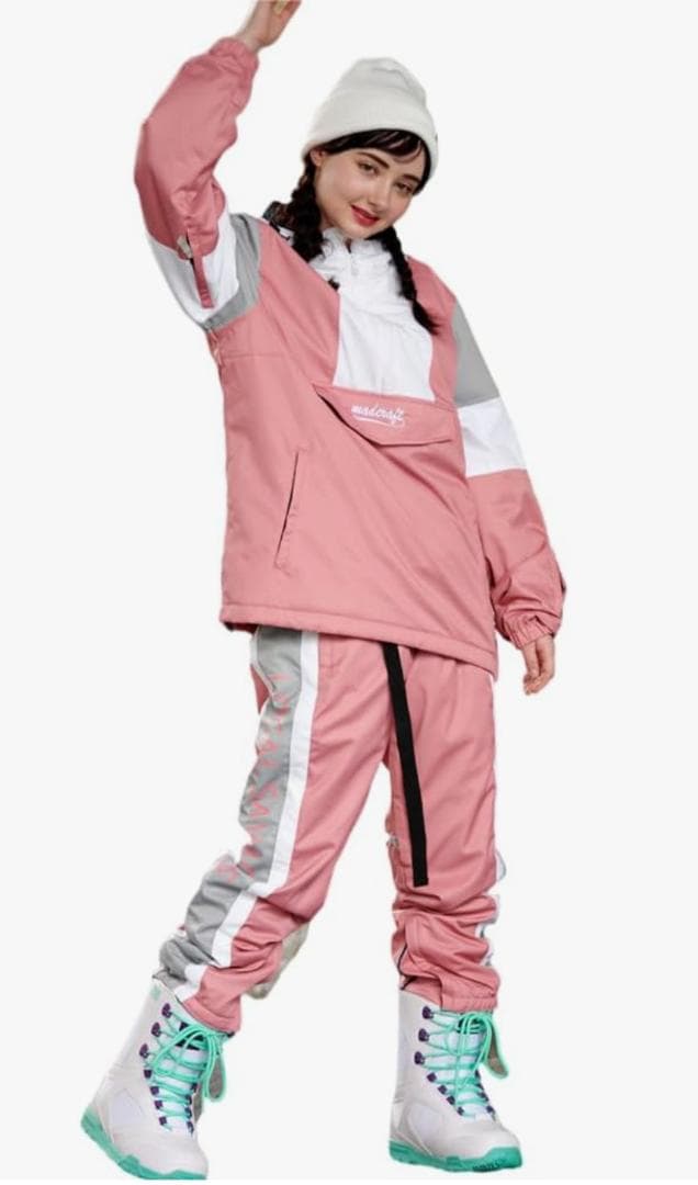 新品 未開封 BUMDEEP スキーウェア上下 ピンク M 防水防寒