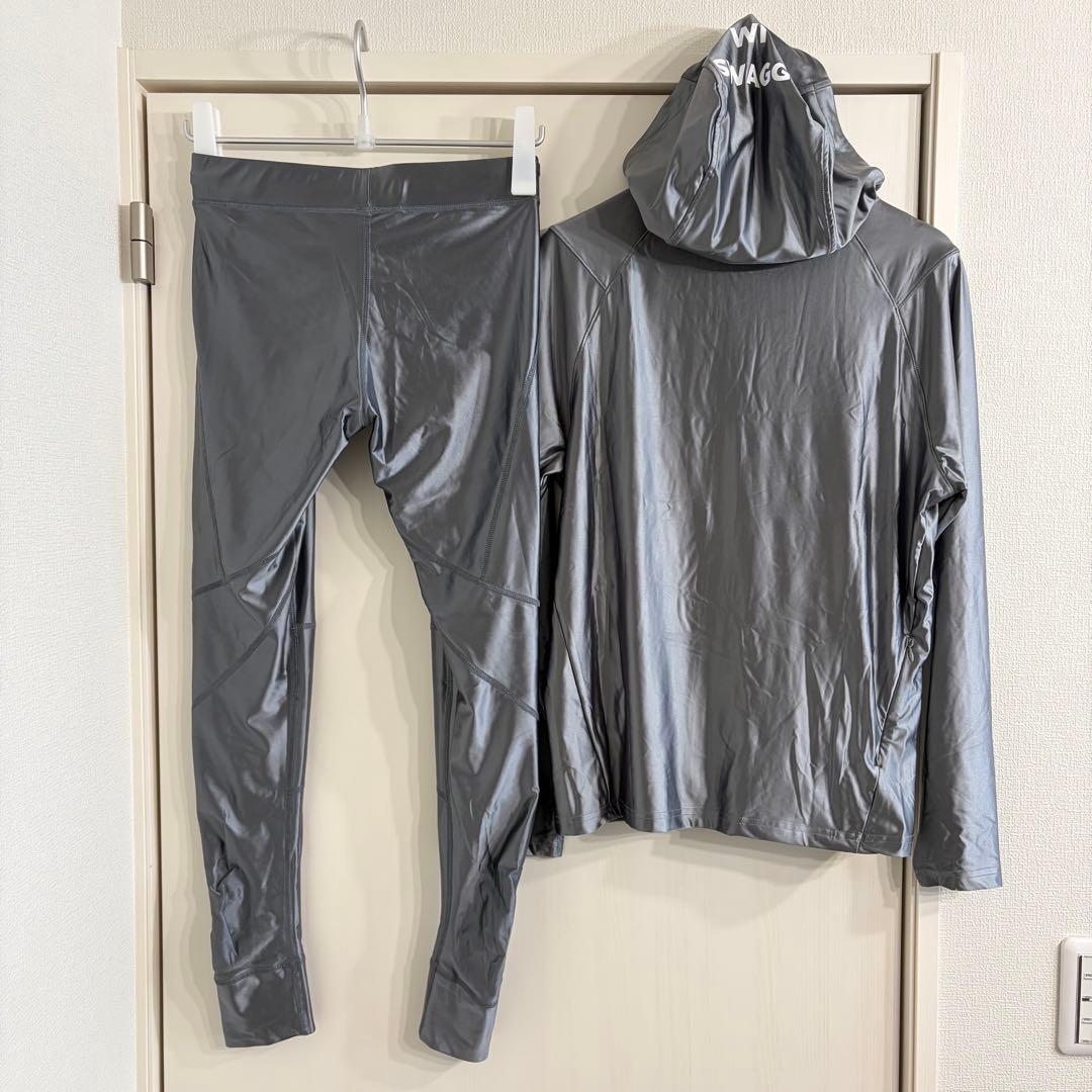 OMG GYM SPORTS WEAR SILVER 上下セット