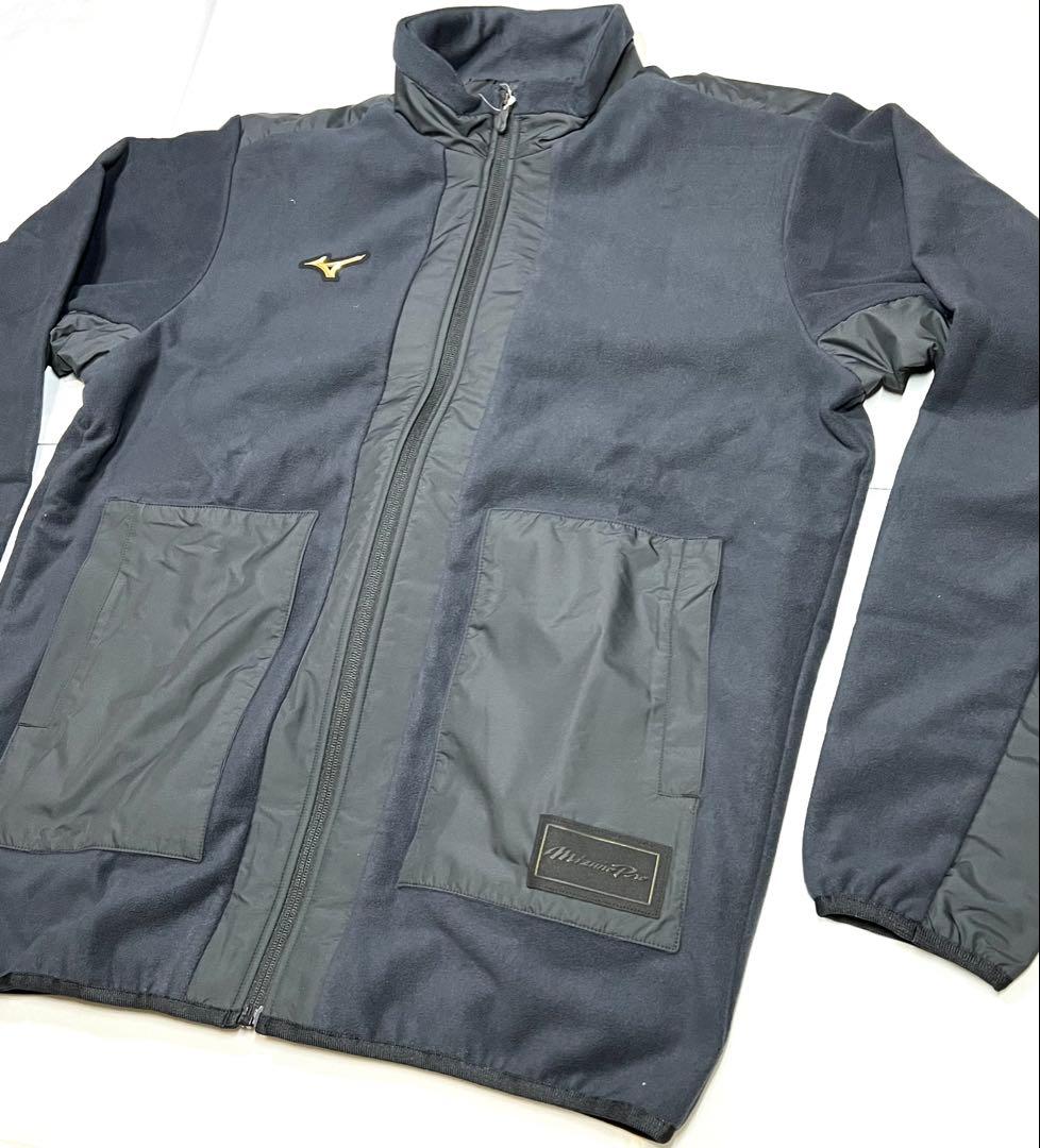 【ミズノプロ】 撥水プルーフフリースジャケット ブラック XO 12JEBK72