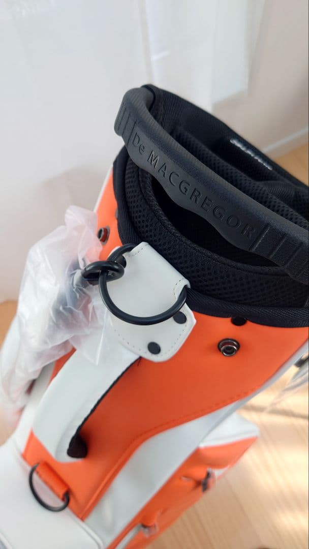 DeMacGregor golfオレンジ/ホワイト キャディバッグ新品未使用品